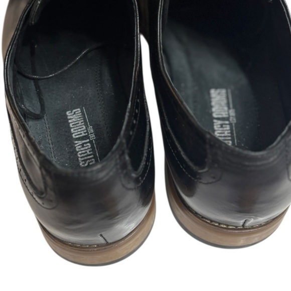 Stacy Adams Dunbar Black Leather Wingtip Oxfords Size 11.5 Men’s Dress Shoes